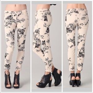J Brand Floral Capri Empress Jeans